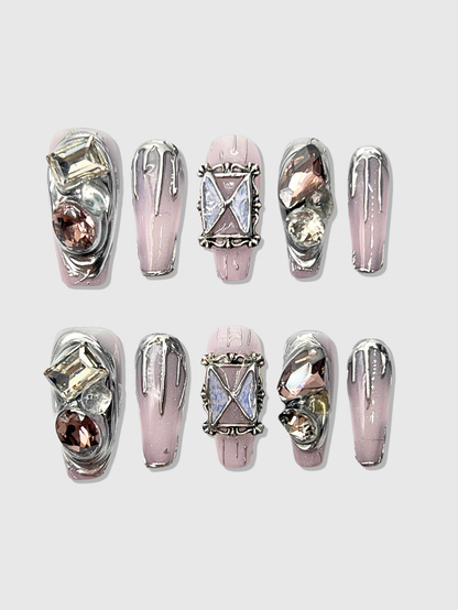 Butterfly Trap press on nails