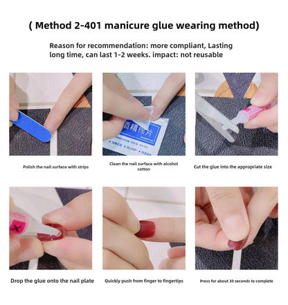 0975- Handmade press on nails fake nails removable