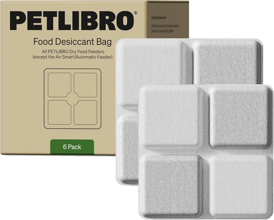 PETLIBRO 12-Pack Pet Food Desiccant Bags - Keep Cat & Dog Food Fresh & Dry, Perfect for Automatic Feeders (Models PLAF005, PLAF006, PLAF103, PLAF203, PLAF301, PLAF001, PLAF002)